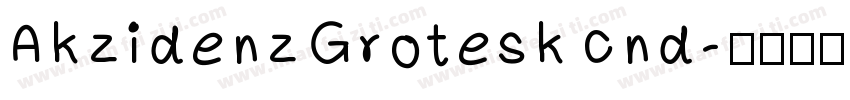AkzidenzGrotesk cnd字体转换